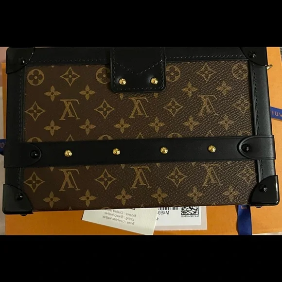 Petite Malle 2021 LV Louis Vuitton Handbag Crossbody Clutch Logo FULL SET ! - Picture 5 of 16